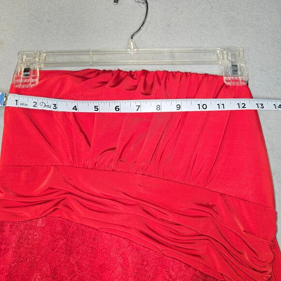 XOXO Womens Medium Strapless Mini Dress Bodycon Event Romantic Feminine Holiday - Picture 8 of 10